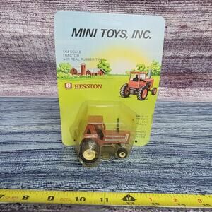 Vintage Mini Toys 1/64 scale Hesston 130-90 diecast/plastic tractor w/rear Duals